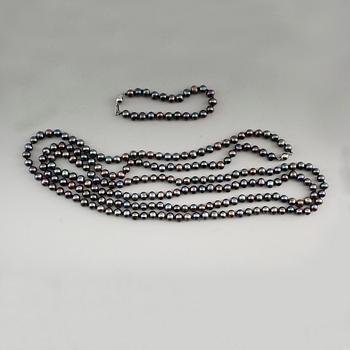 ARMBAND OCH COLLIER, tahitipärlor.