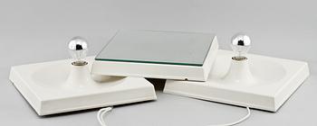 SPEGEL samt LAMPOR, 2 st, Schönbuch, Tyskland, 1900-talets andra hälft.