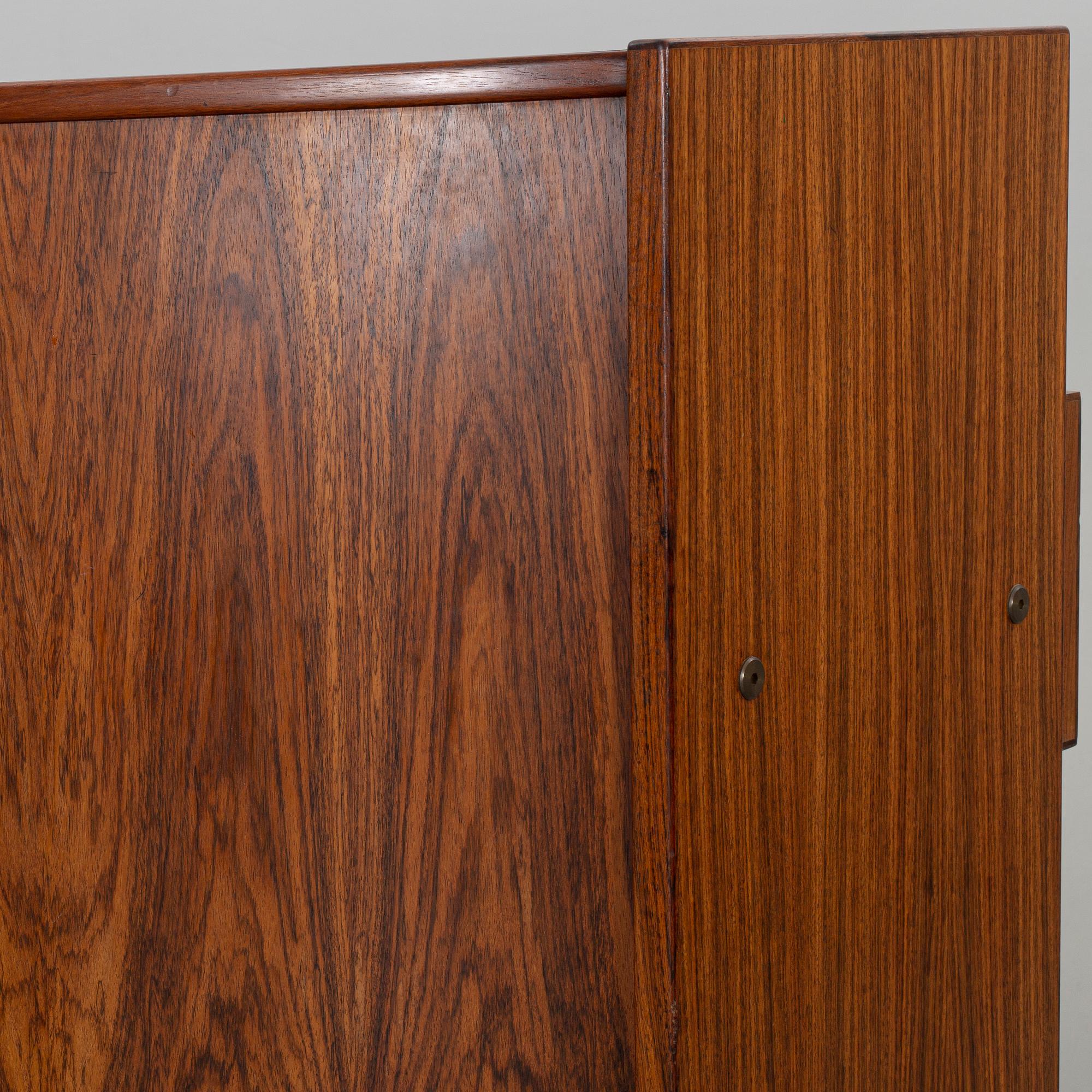 A DANISH 1970s ROSEWOOD BAR.