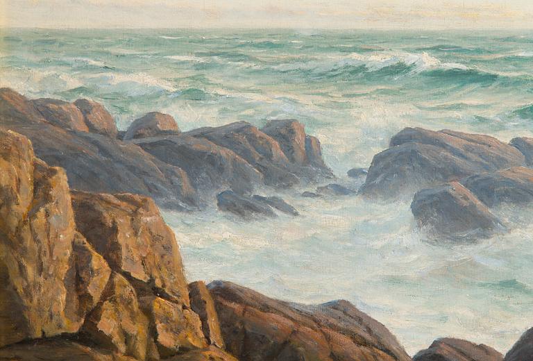 Berndt Lindholm, Varhaisaamu merellä.