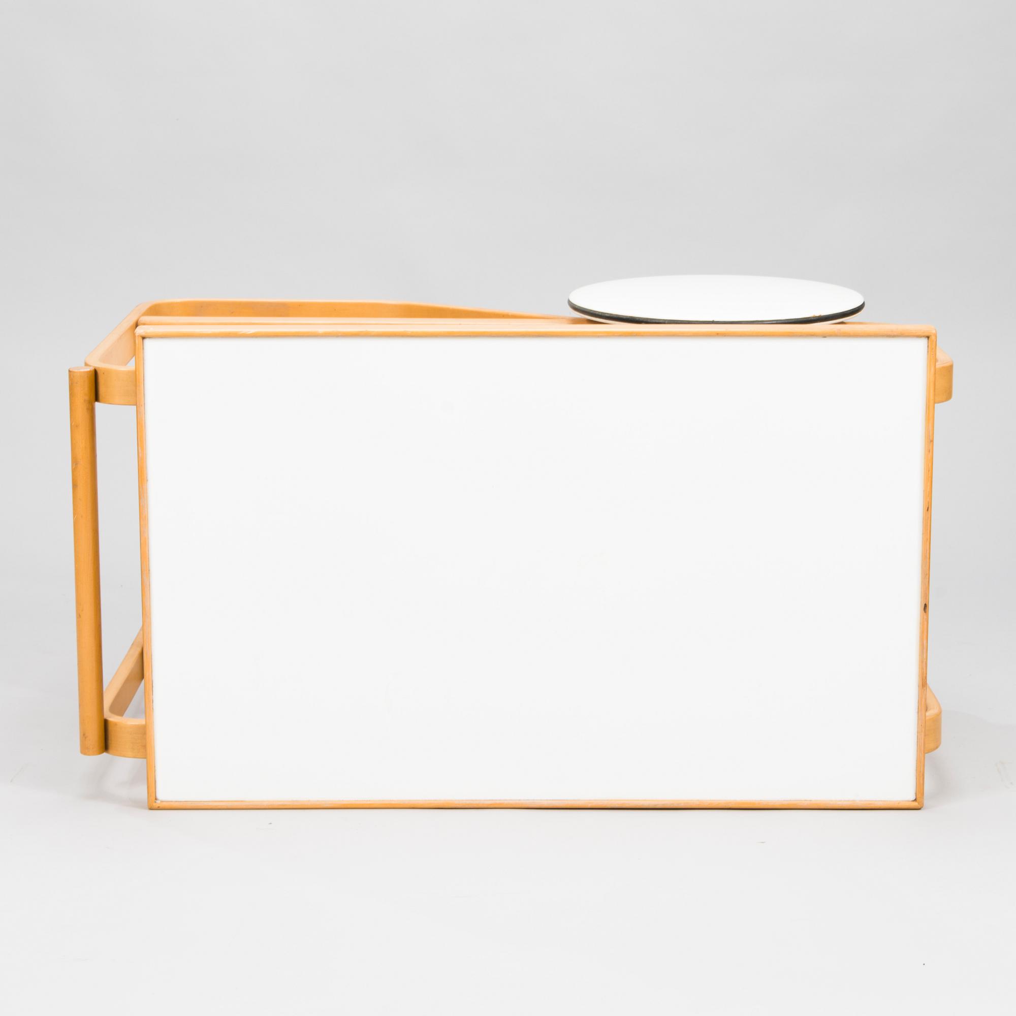 A mid-20th-century tea trolley 98, for Artek.