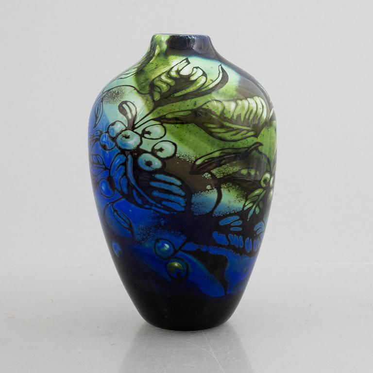 Eva Englund, a graal glass vase, Muraya 1991.