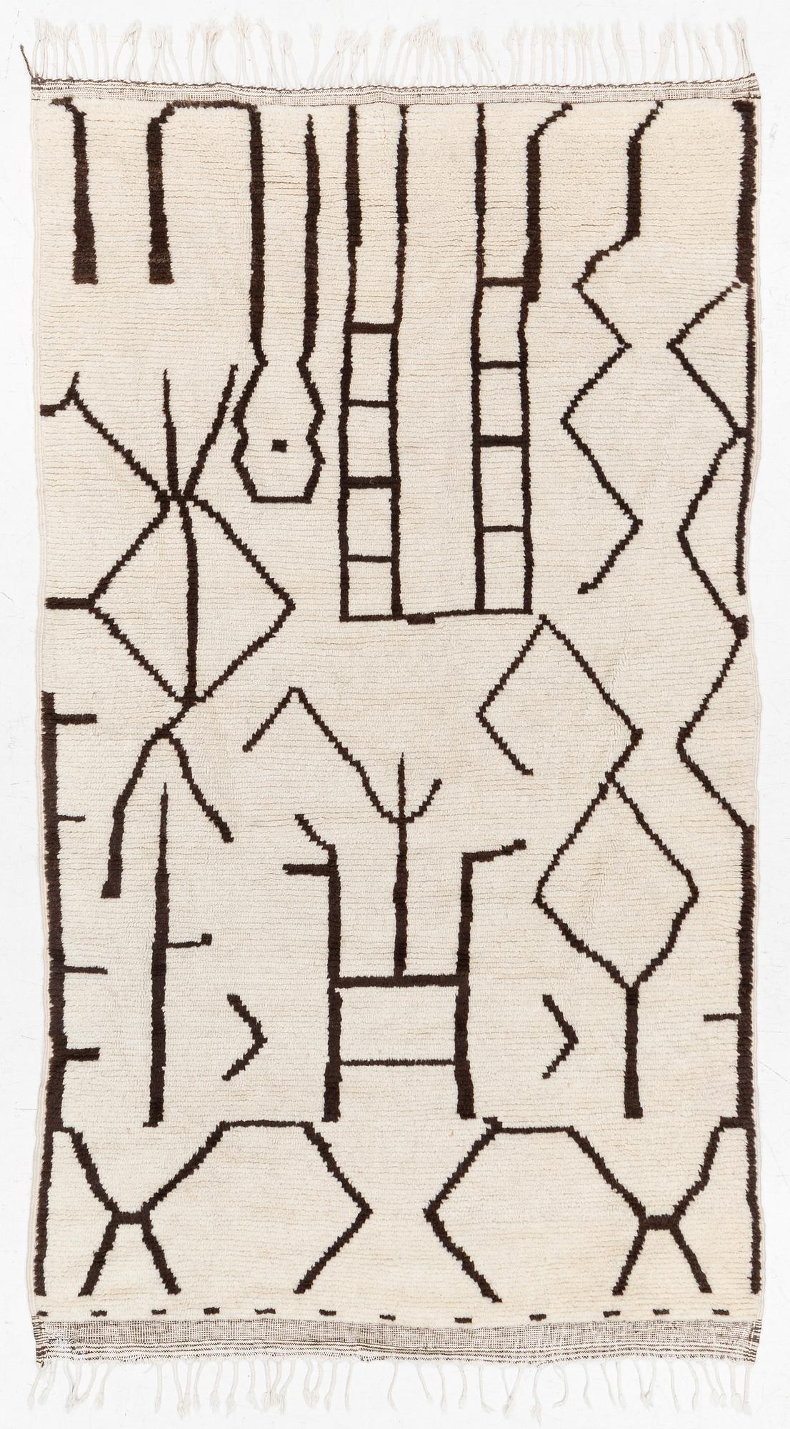 A rug, Morocco, c. 258 x 146 cm.