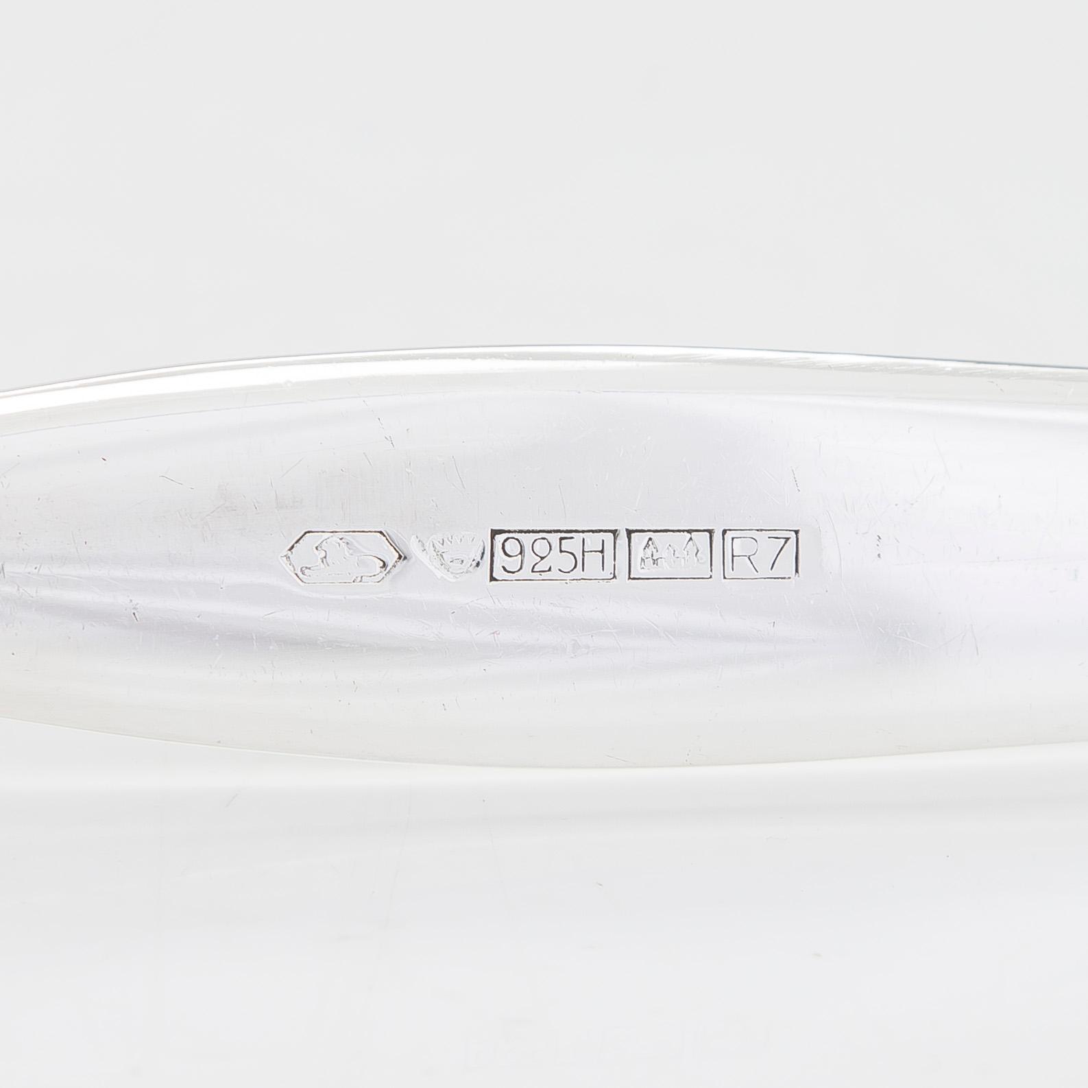 Tapio Wirkkala, bestick, 12 st, sterlingsilver, "Tapio", Kultakeskus, Hämeenlinna 1969-70.
