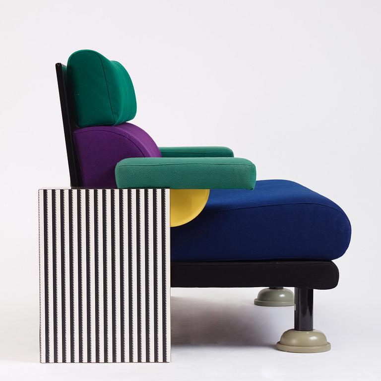 Michele De Lucchi, a "Lido" sofa, Memphis, Italy, post 1982.