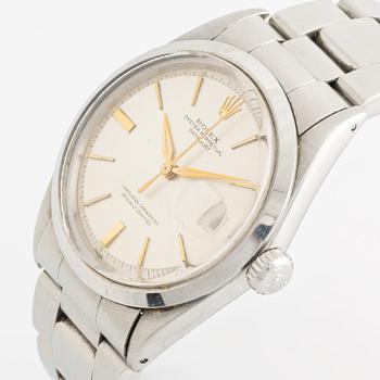 Rolex, Datejust, "Doorstep Dial", "Dauphine Hands", armbandsur, 36 mm.