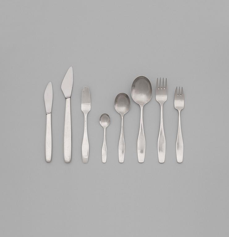 A set of 48 pcs of Sigurd Persson 'Ultra' flatware, NSM, Lidköping, Sweden 1960's, sterling and stainless steel.