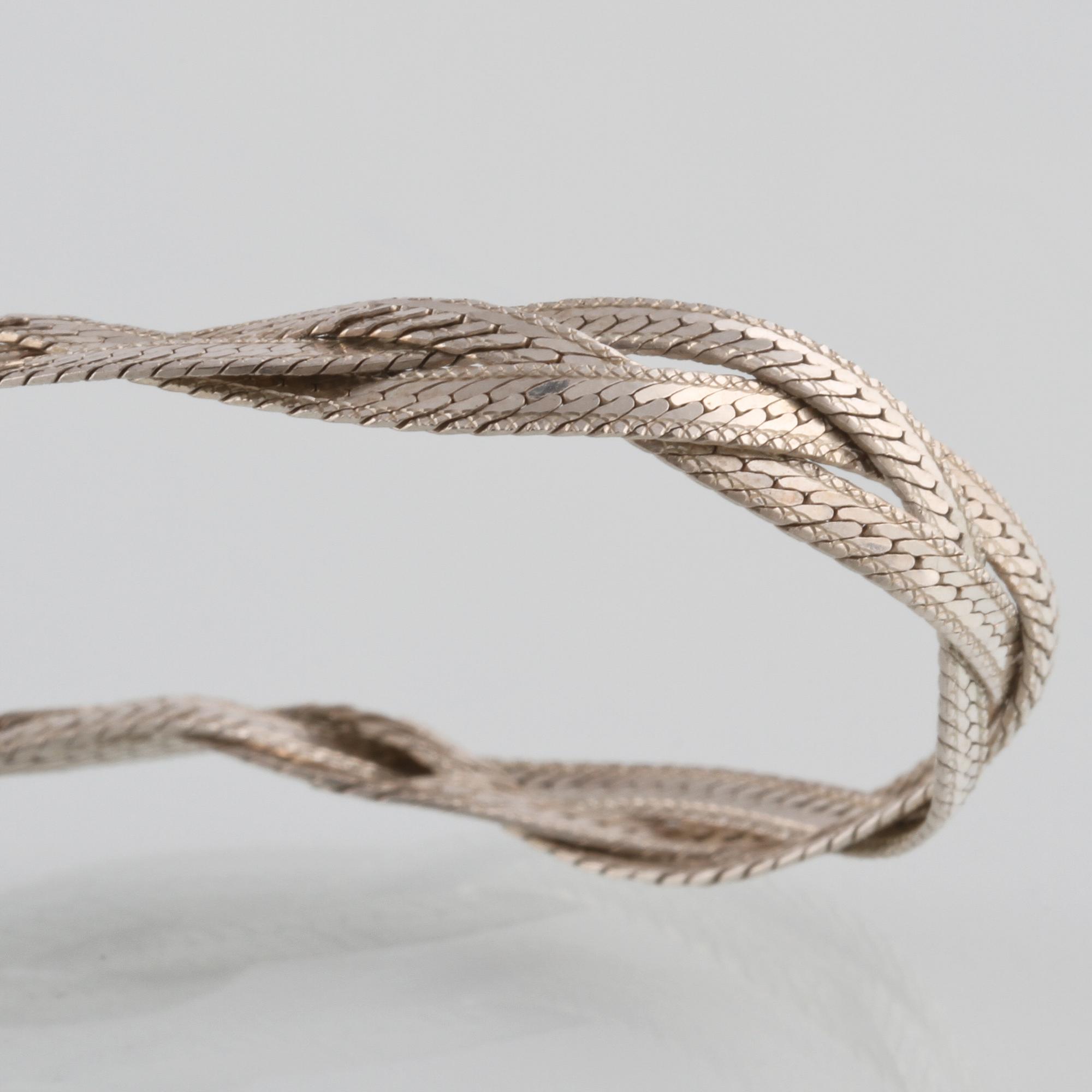 ARMLÄNK, sterlingsilver, Iduna, Varberg. Vikt 5,8 gram.