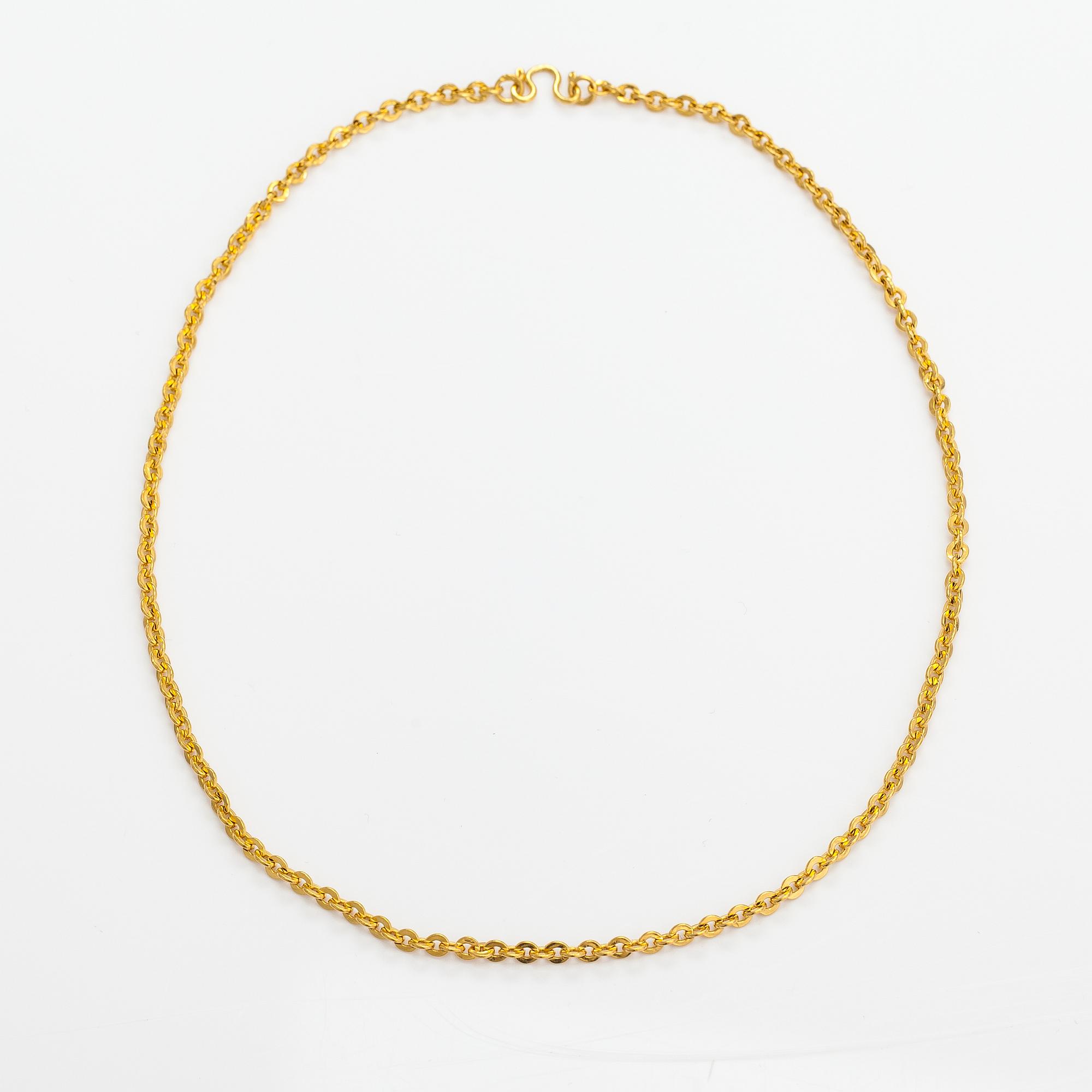Halsband, ca 24K guld.