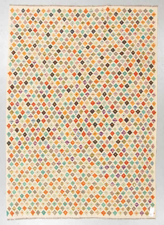 A rug, kilim, ca 246 x 176 cm.