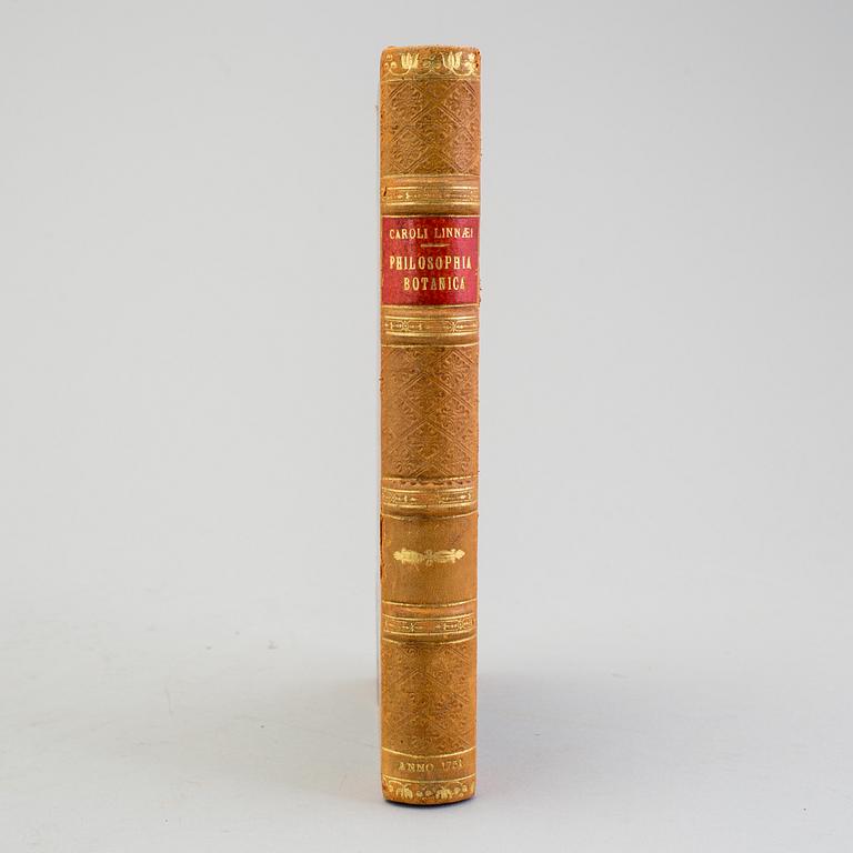 BOOK, 'Philosophia Botanica' by Carl Linnaeus, Gottfried Kiesewetter, Stockholm 1751.