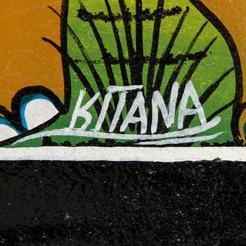 Kitana and Tingatinga painting Wild Animals.