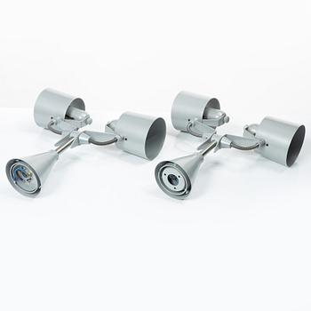 Hannes Wettstein, wall lights, a pair, Palucco, Italy, 1990s.