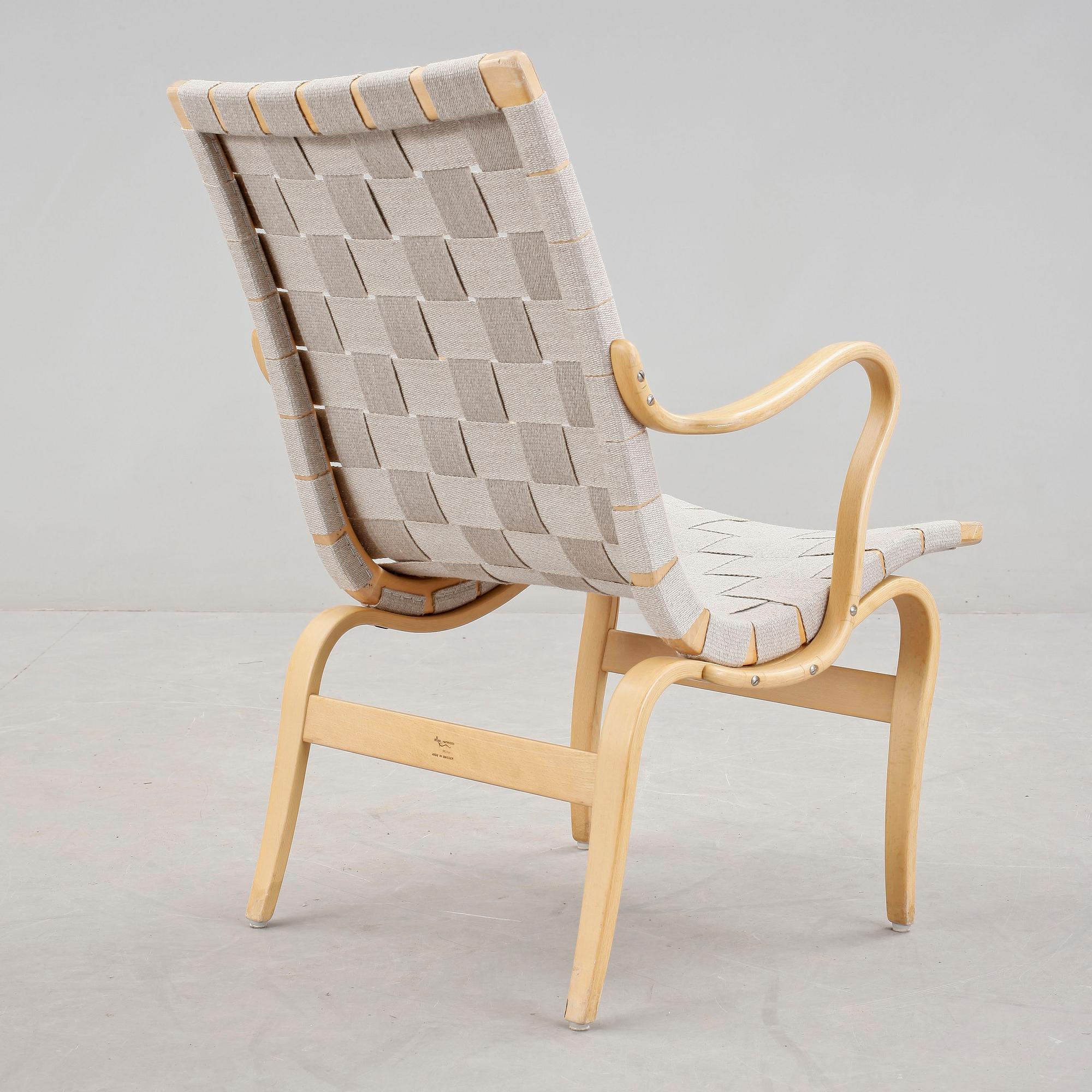 KARMSTOL, "Eva", Bruno Mathsson för Dux, 1900-talets andra hälft.