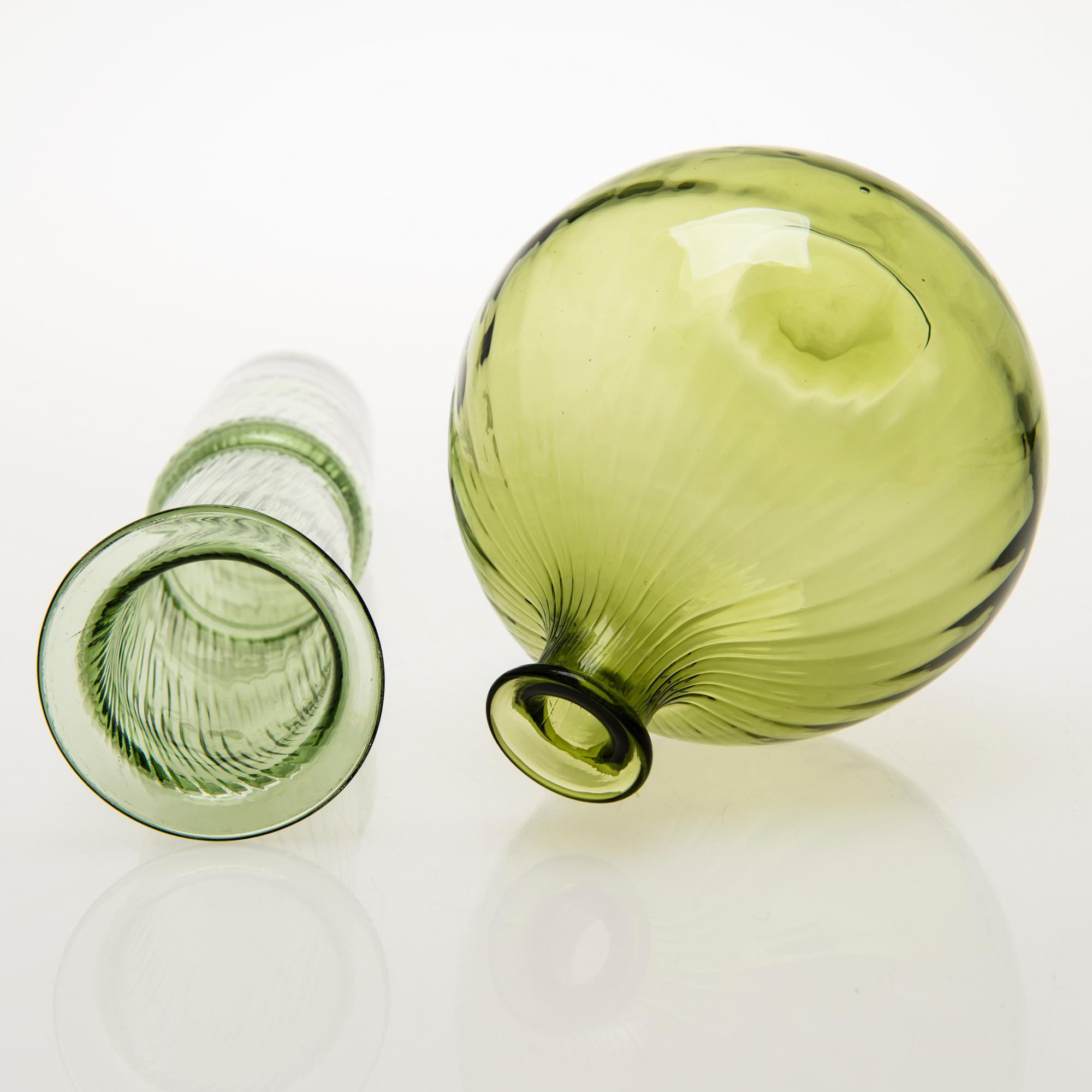 NANNY STILL Four Neptuna Glass Objects, Riihimäen Lasi Oy, 1965-66.