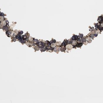 Pernilla Sylwan, a semi- precious stones necklace, Stockholm 2006.