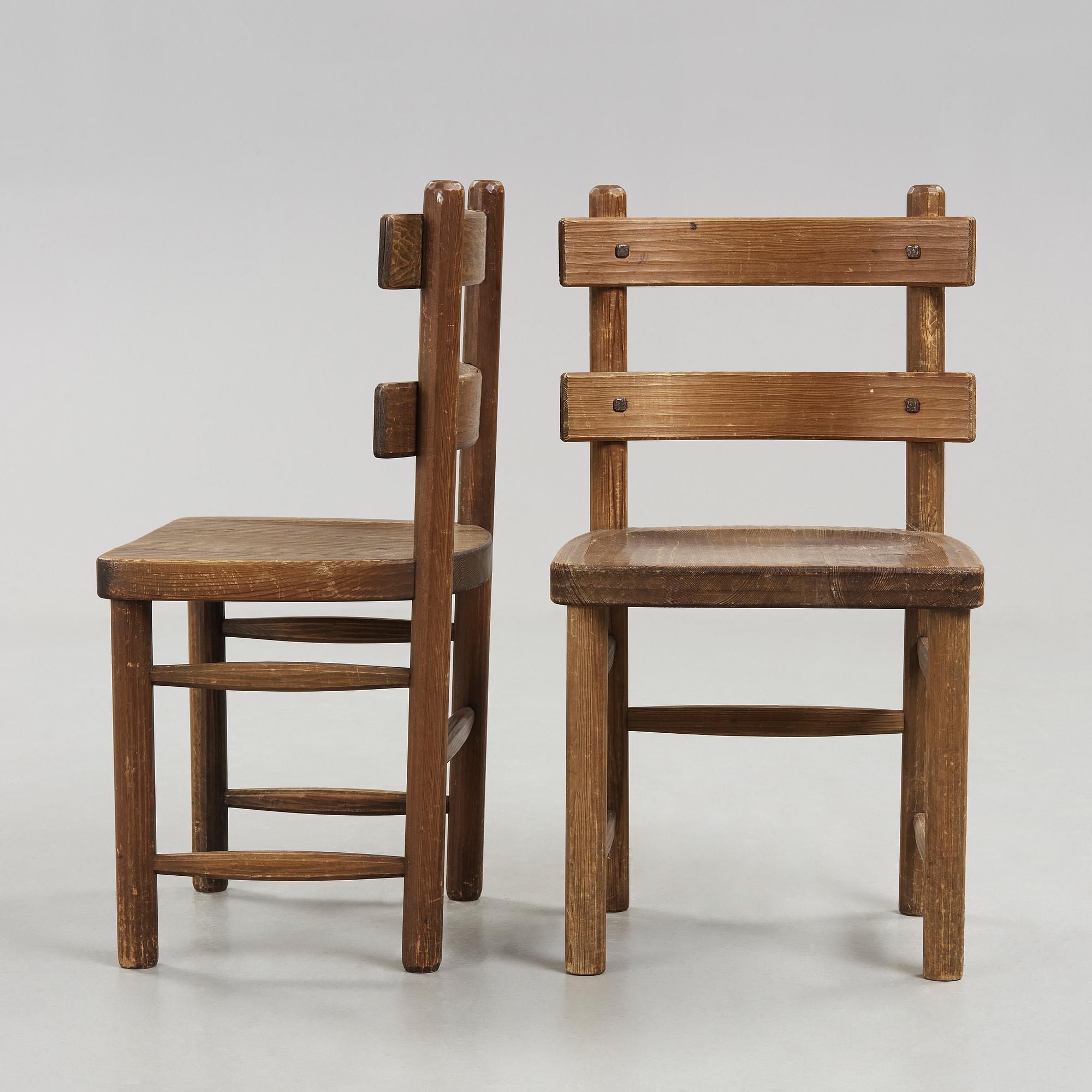 AXEL EINAR HJORTH, stolar, ett par "Sandhamn", Nordiska Kompaniet, 1932.