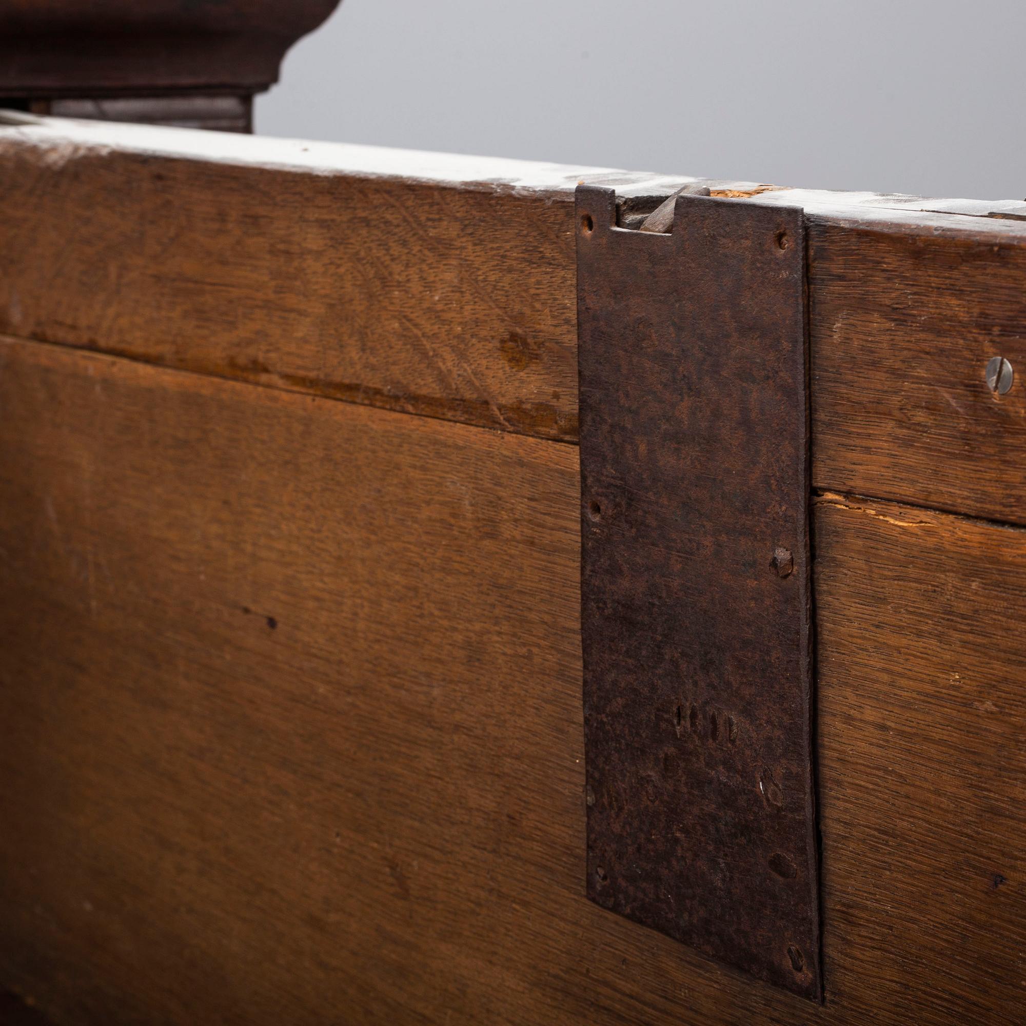 A 19th century oak cabinet.