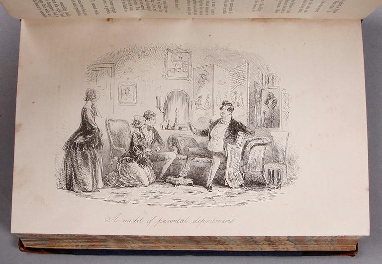 BOK, "Bleak House" av Charles Dickens, första upplagan, London 1853.