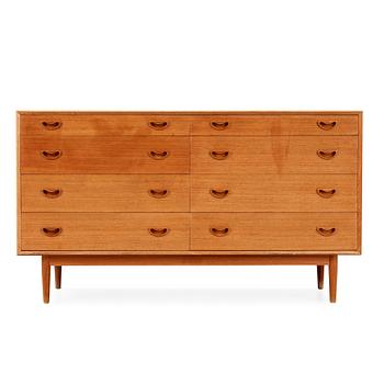 A Peter Hvidt & Orla Mølgaard Nielsen teak sideboard, Søborg Møbler, Denmark 1950's-60's.