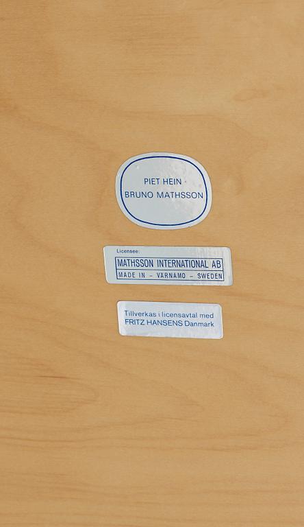 MATBORD, "Superellips", Bruno Mathsson och Piet Hein, Mathsson International, Värnamo, formgiven 1964.