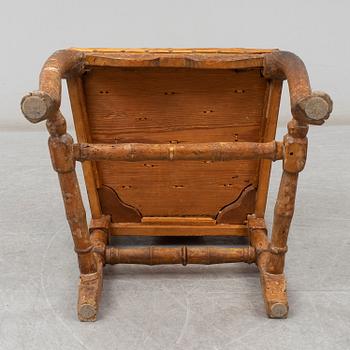 An 18th century late baroque chair.