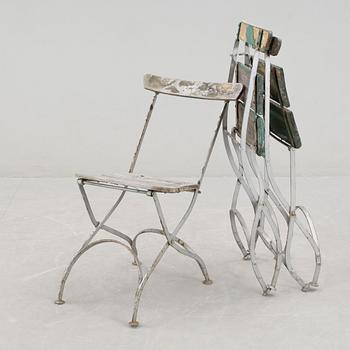 TRÄDGÅRDSSTOLAR, 3 st, 1900-tal.