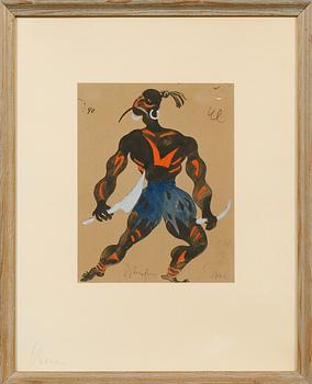 ISAAC GRÜNEWALD, blandteknik, signerad.