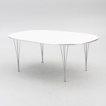 Bruno Mathsson, & Piet Hein, a dining table, 'Superellipse', Fritz Hansen, Denmark, 1988.