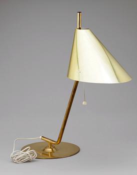 BORDSLAMPA, mässing, Hans Agne Jakobsson Markaryd, 1960/70-tal.