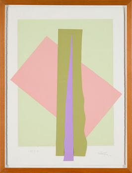 RICHARD MORTENSEN, collage, signed, dated 28-II-91.