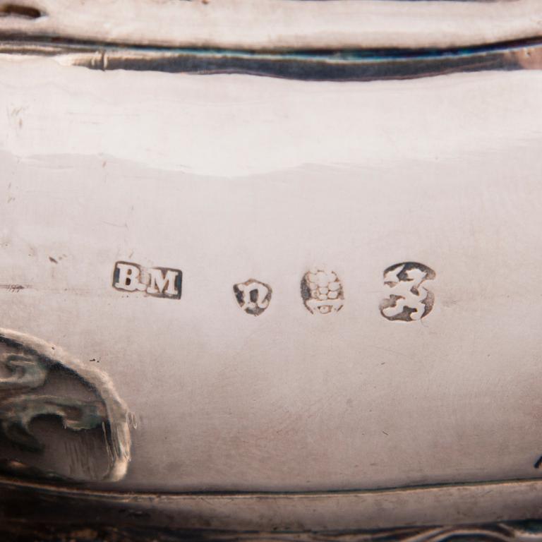 SKRIN/ BORDSDEKORATION, sterling silver, engelska importstämplar London 1911.