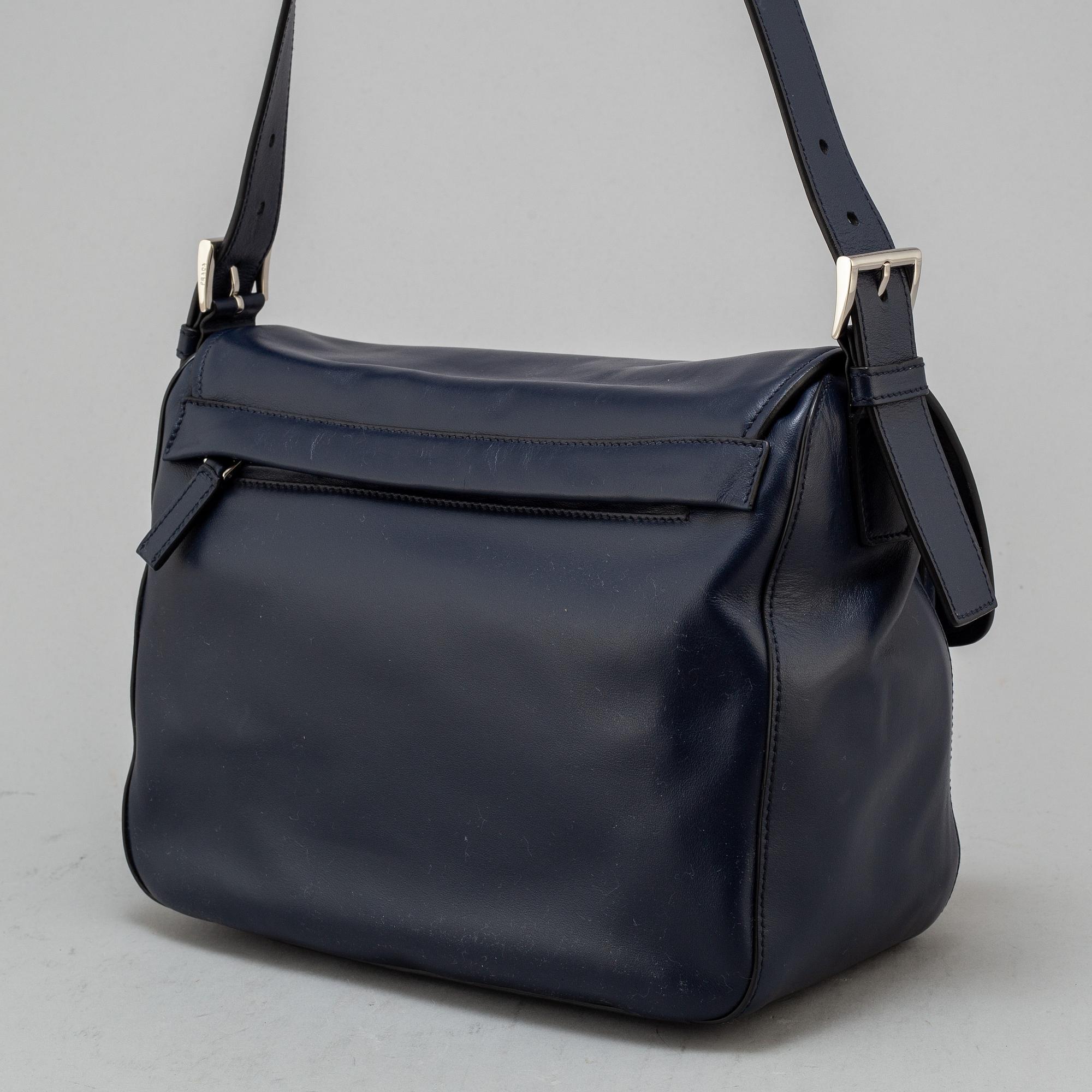 PRADA "Pattina Messenger bag Tessuto/Vela Baltico".