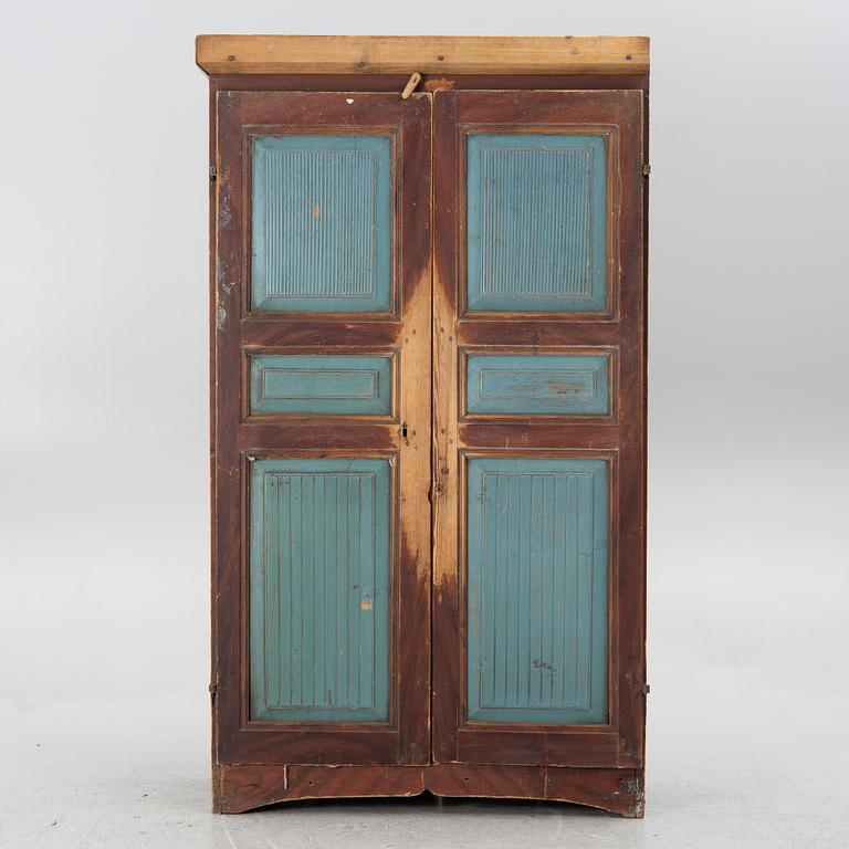 A Swedish wooden cabinet, 19th century.