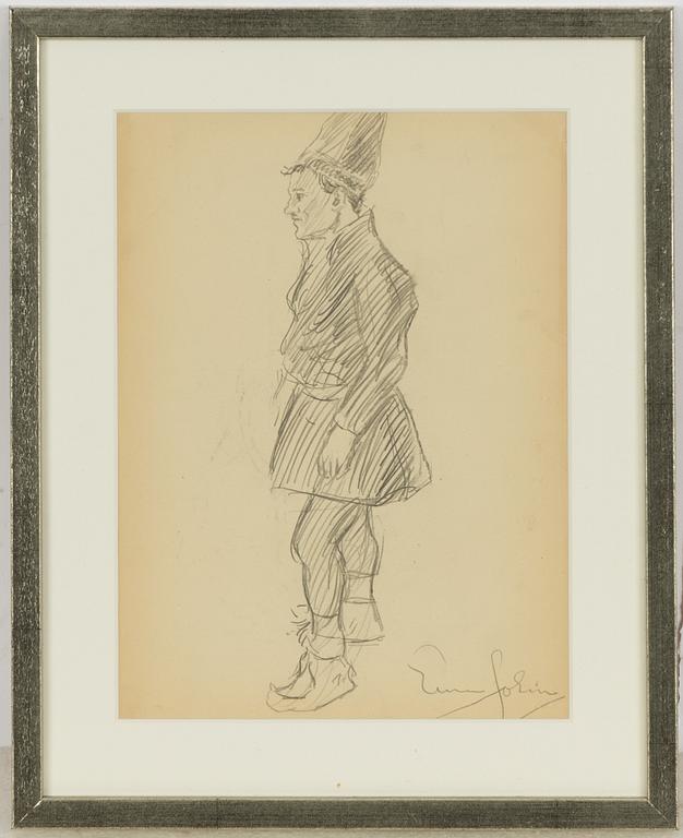 Einar Jolin, Stående same, Yngre gosse a tergo.