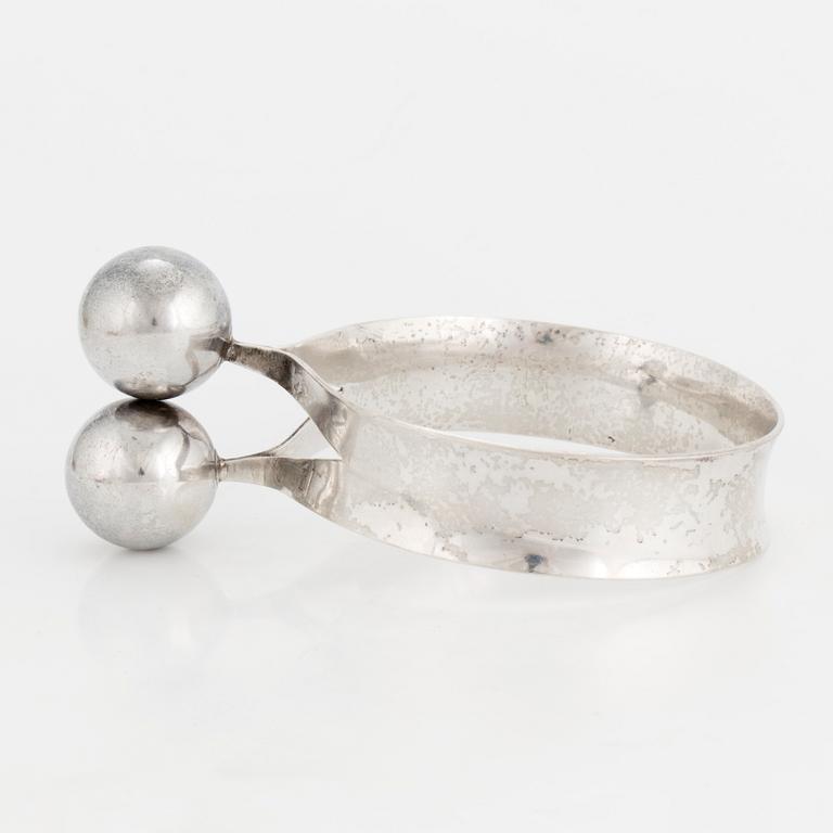 HANSEN, armring, silver, Stockholm, 1965, signerad Anna-Lena.