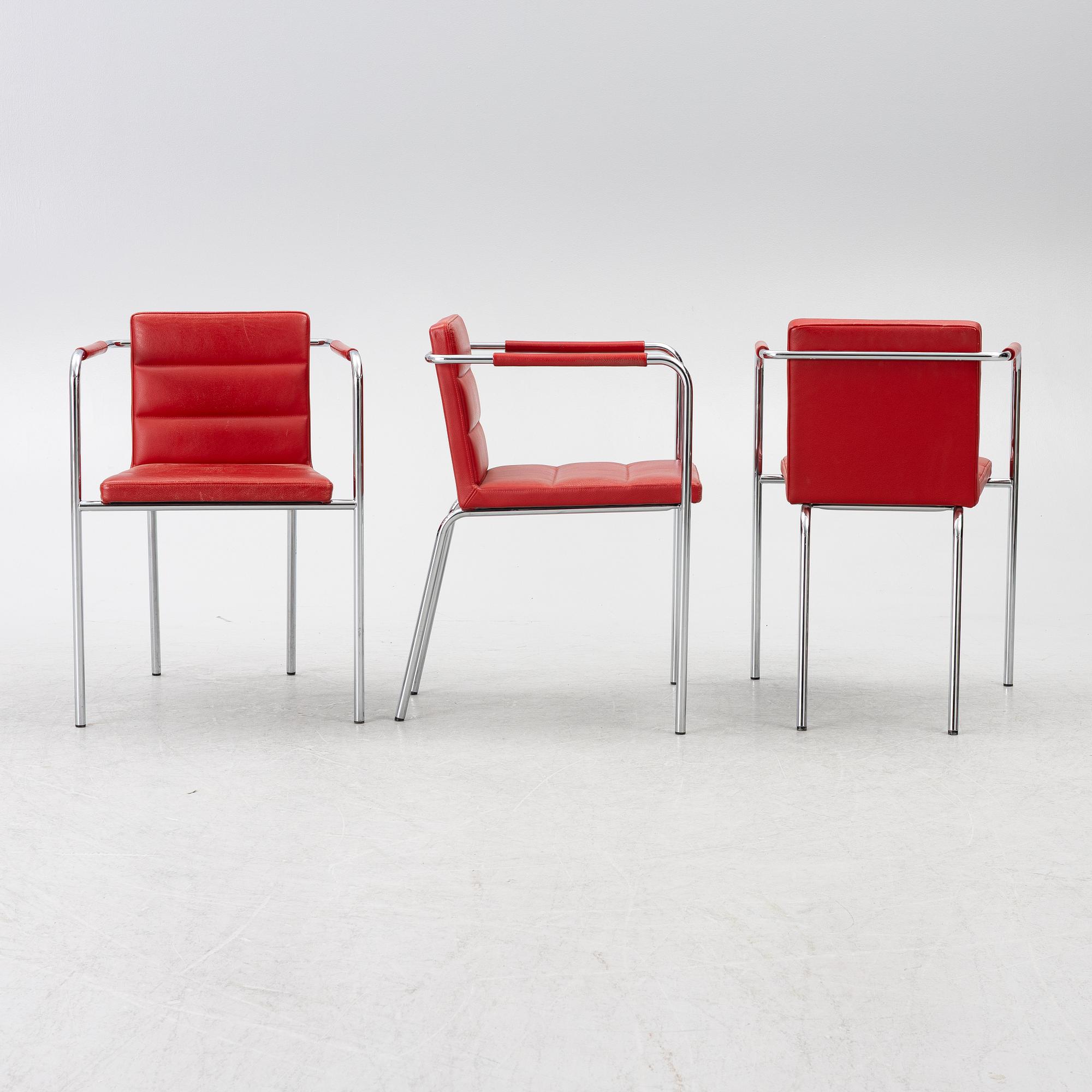 Gunilla Allard, three 'Cinema Sport' armchairs, Lammhults, Sweden.
