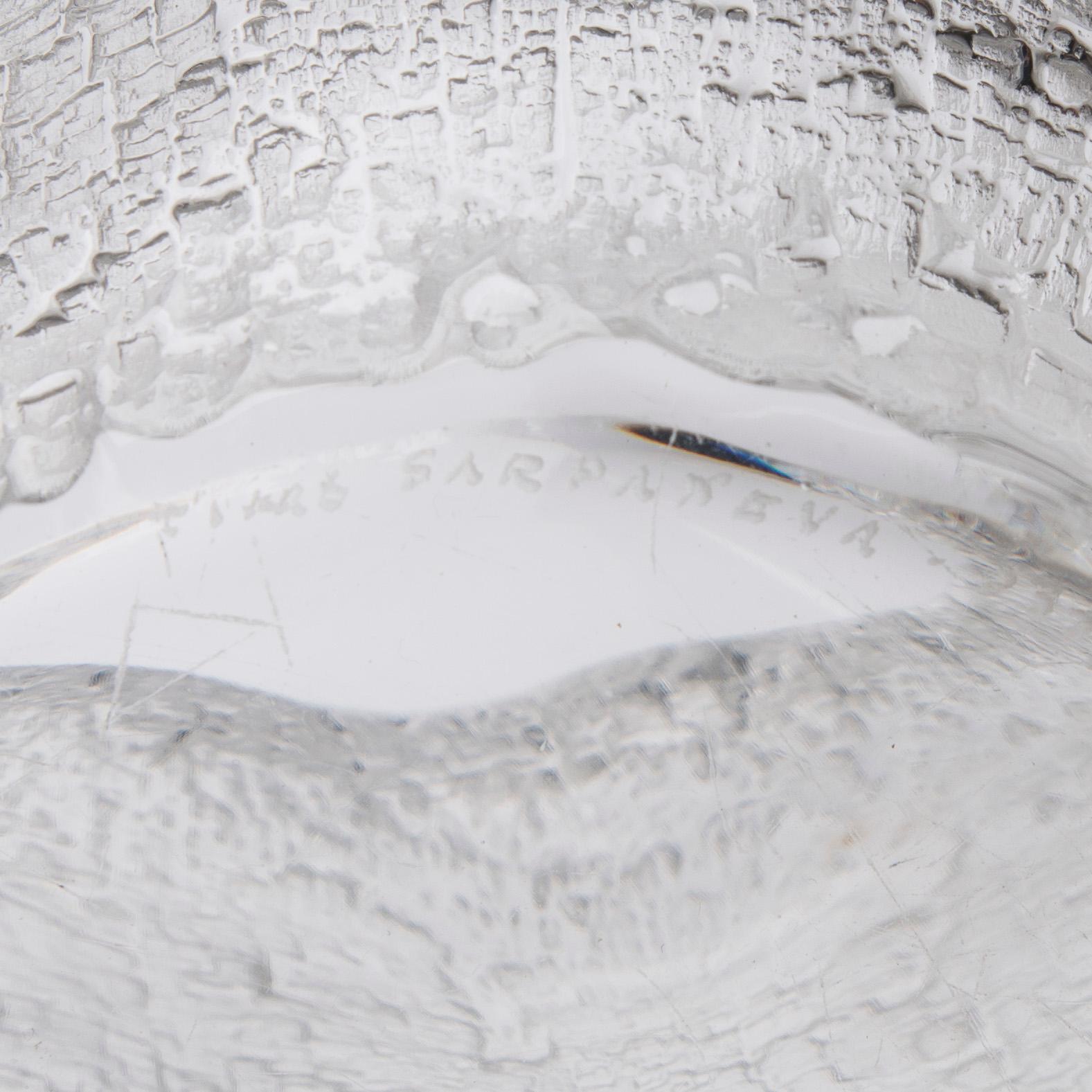 VASER, 3 st, glas. Timo Sarpaneva, signerade.