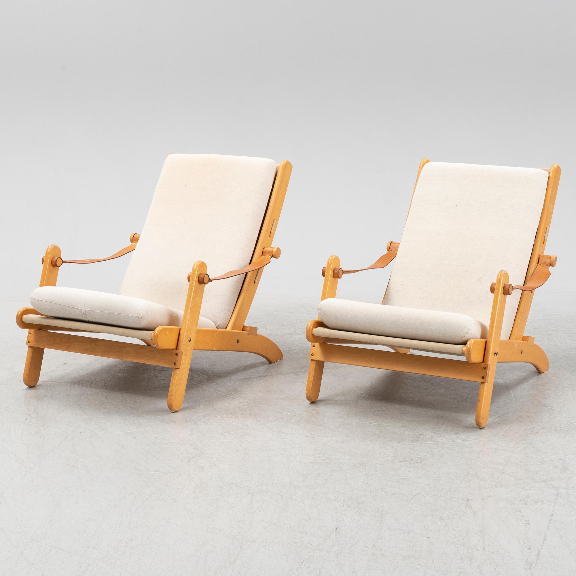 Åke Fribyter, a pair of 'Kongo' lounge chairs from IKEA, 1970's.