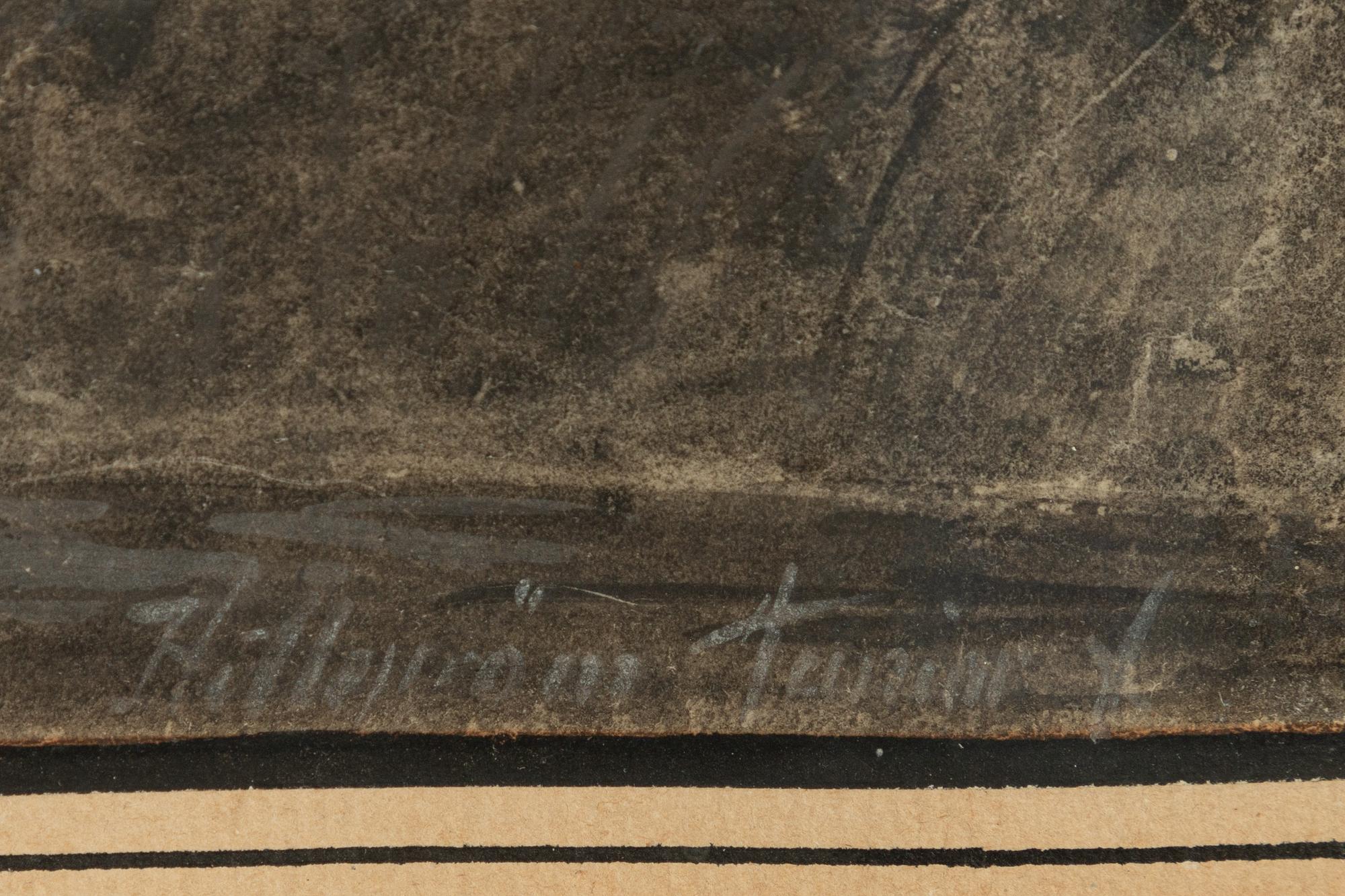 Carl Petter Hilleström, Insjölandskap med figur i eka.