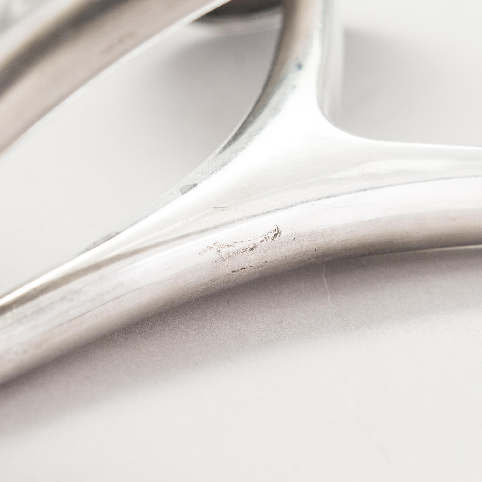 Anna-Greta Eker, two silver candlesticks, Auran Kultaseppä, Turku 1959.