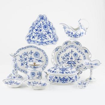 Servisdelar, 15 st, porslin, Meissen, Tyskland.