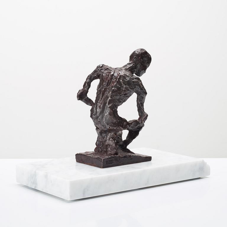 Asmund Arle, skulptur, signerad Asmund Arle samt gjutarmärkt H. Bergman Cire Perdue.
