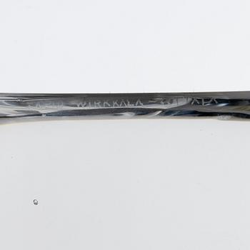 Tapio Wirkkala, a "Kuutonen" (Six) polished chrystal glass bowl model 3340/3840, Iittala, Finland 1952-61.