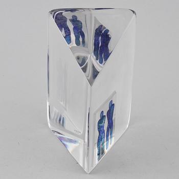 SKULPTUR, glas, Bertil Vallien, Kosta Boda, sent 1900-tal.
