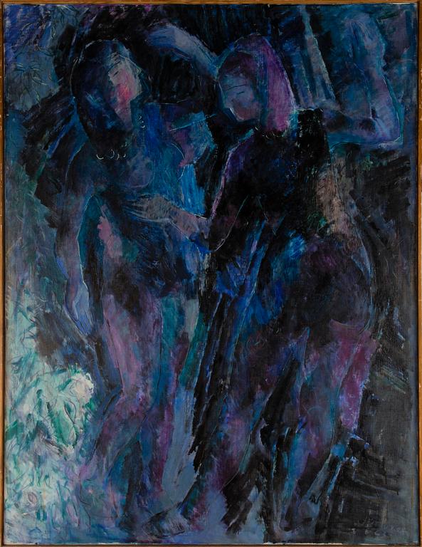 JOUKO SOLONEN, öljy kankaalle, signeerattu ja päivätty -63.