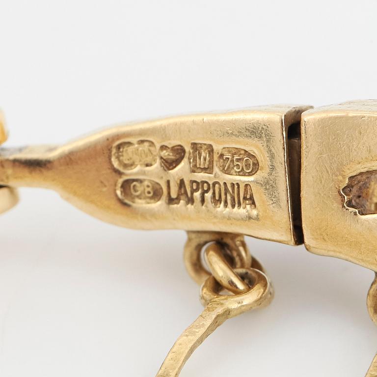 BJÖRN WECKSTRÖM, necklace "Spring dew", bracelet and ring "Diamond pond", 18K gold with eight-cut diamonds.