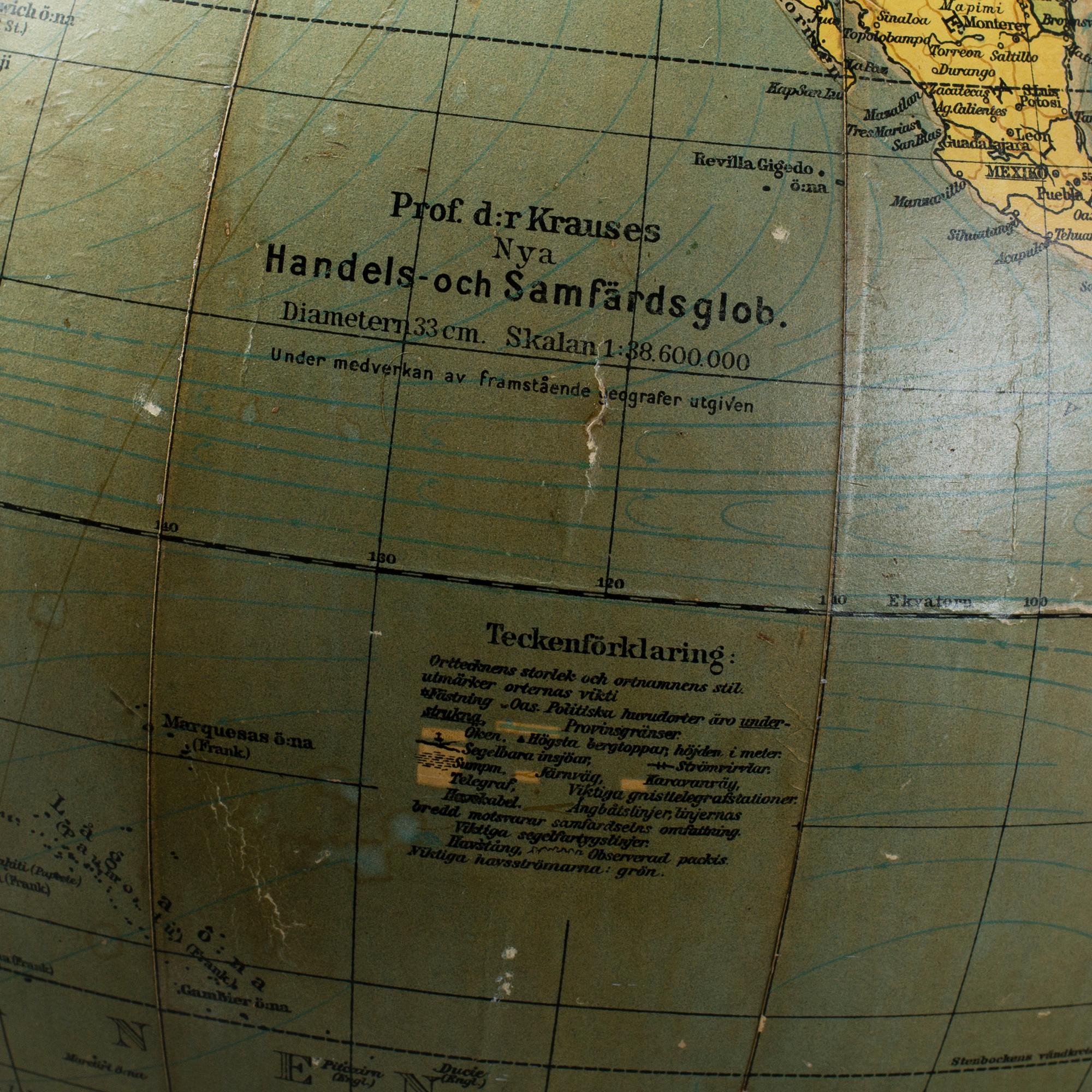 JORDGLOB, 1900-talets första hälft.