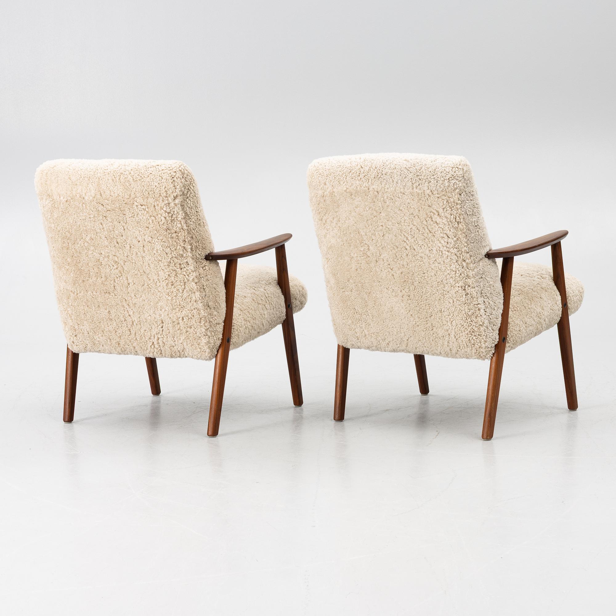 A pair of armchairs, second half of the 20th century.