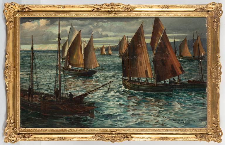 HAYWARD M DAVENPORT, oil on canvas, signed and dated 1903.